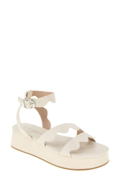 Bcbgeneration Faye Strappy Platform Sandal In Bianca