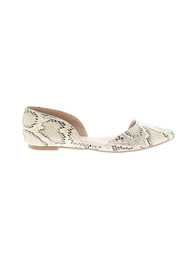 Pre-owned Bcbgeneration Flats In Ivory