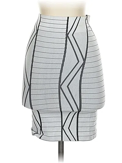 Pre-owned Bcbgeneration Formal Skirt In Gray