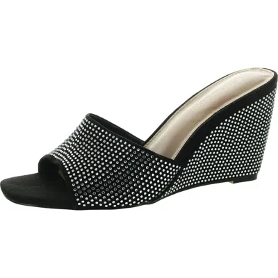 BCBGENERATION GIANI-2 WOMENS RHINESTONE MAN MADE WEDGE SANDALS