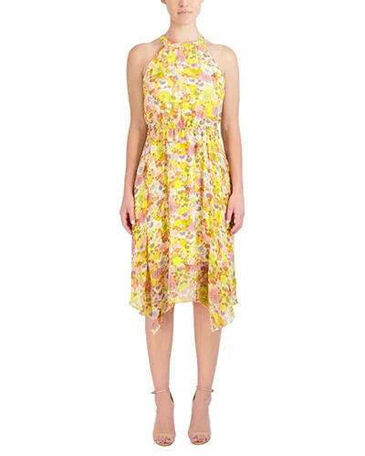 Bcbgeneration Halter Midi Dress In Yellow