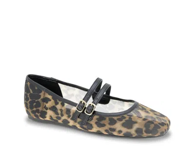 Bcbgeneration Harisa Mary Jane Flat In Animal Print