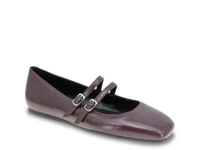 Bcbgeneration Harisa Mary Jane Flat In Burgundy