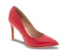 Bcbgeneration Hiarlia Chain Trim Pointed Toe Pump In Red
