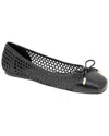 Bcbgeneration Women's Hartly Woven Raffia Square Toe Ballet Flats