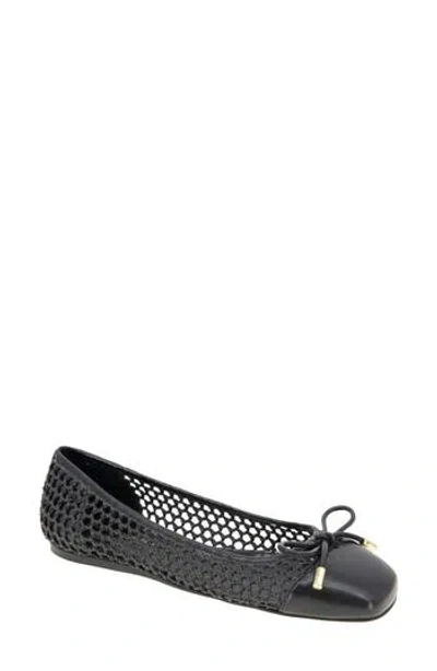 Bcbgeneration Hartly Cap Toe Ballet Flat In Black