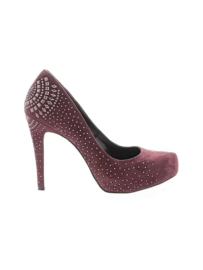 Pre-owned Bcbgeneration Heels In Burgundy