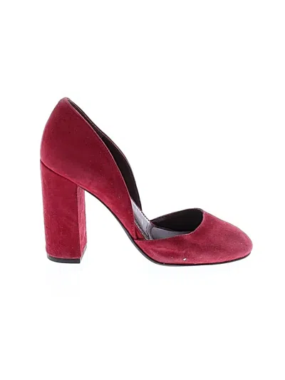 Pre-owned Bcbgeneration Heels In Burgundy
