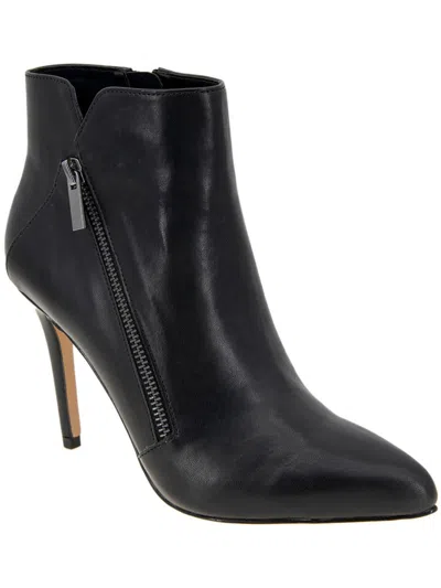 Bcbgeneration Huston Womens Faux Leather Heels Booties In Black