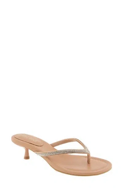 Bcbgeneration Iefan Kitten Heel Thong Sandal In Neutral