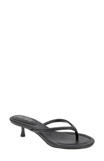Bcbgeneration Iefan Kitten Heel Thong Sandal In Black