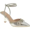 Bcbgeneration Ildy Womens Satin Rhinestone Slingback Heels