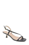 Bcbgeneration Inaya Snakeskin Embossed Sandal In Black