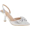Bcbgeneration Irina Pointed Toe Pump In Silver