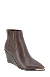 Bcbgeneration Women's Jacksin Wedge Dress Booties In Mocha