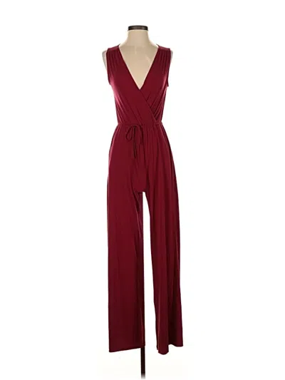 Pre-owned Bcbgeneration Jumpsuit In Burgundy