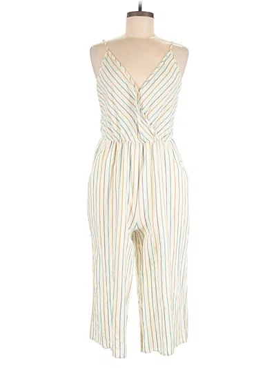 Pre-owned Bcbgeneration Jumpsuit In Ivory