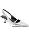 Bcbgeneration Gn246640 Womens Adjustable Manmade Slingback Heels In Animal Print
