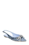 Bcbgeneration Katly Slingback Pointed Toe Flat In Blue