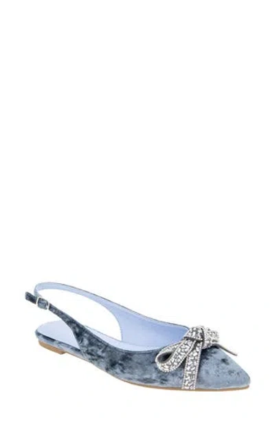 Bcbgeneration Katly Slingback Pointed Toe Flat In Blue
