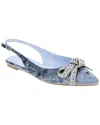 Bcbgeneration Katly Velour Flat In Silver