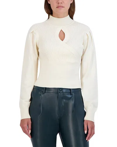 Bcbgeneration Keyhole Front Sweater In White