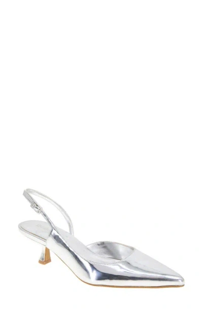 Bcbgeneration Kittie Pointed Toe Pump In Silver