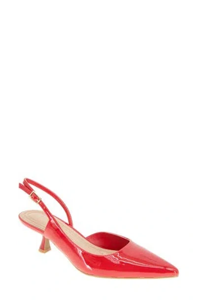 Bcbgeneration Kittie Slingback Kitten Heel Pump In Lipstick Patent