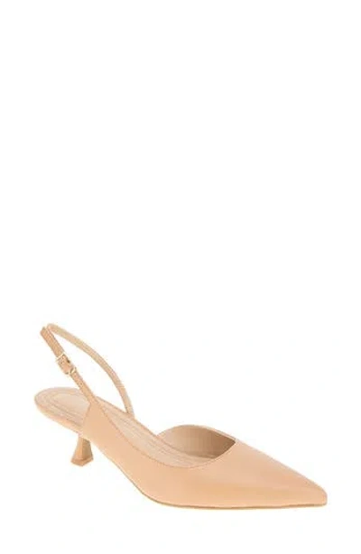 Bcbgeneration Kittie Slingback Kitten Heel Pump In Tan