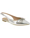 Bcbgeneration Kristin Pointed Toe Slingback Mule In Silver