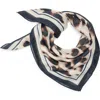 Bcbgeneration Leopard Print Square Scarf In Gray
