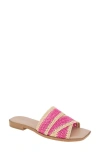 Bcbgeneration Lileen Slide Sandal In Viva Pink,light Tan