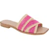 Bcbgeneration Lileen Slide Sandal In Viva Pink-light Tan
