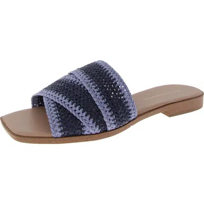 Bcbgeneration Lileen Womens Woven Slip On Slide Sandals In Multi