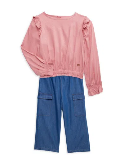 Bcbg Kids'  Little Girl's 2-piece Top & Jeans Set