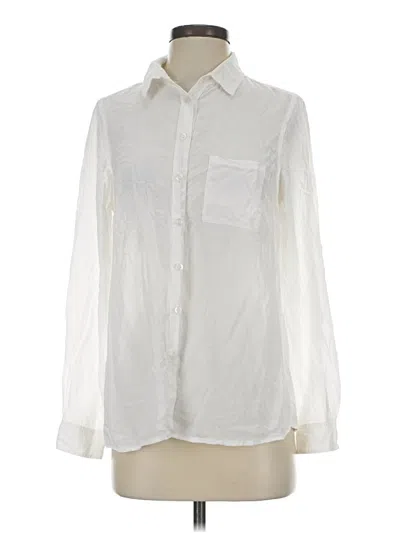 Pre-owned Bcbgeneration Long Sleeve Blouse In Ivory