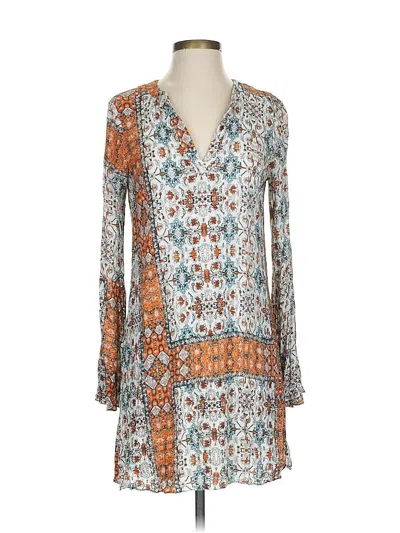 Pre-owned Bcbgeneration Long Sleeve Blouse In Orange