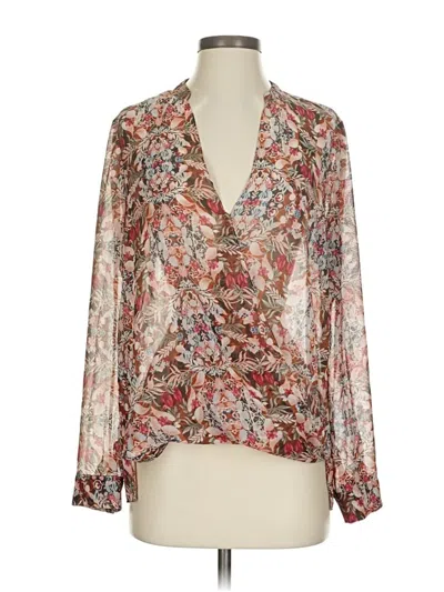 Pre-owned Bcbgeneration Long Sleeve Blouse In Pink