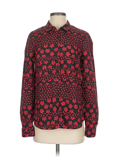 Pre-owned Bcbgeneration Long Sleeve Blouse In Red