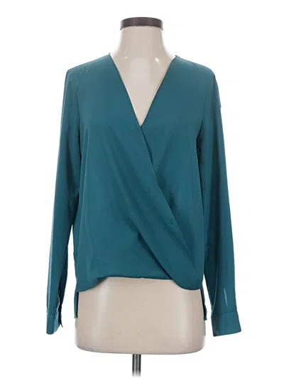 Pre-owned Bcbgeneration Long Sleeve Blouse In Teal