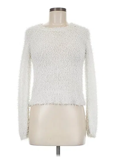 Pre-owned Bcbgeneration Long Sleeve T-shirt In Ivory