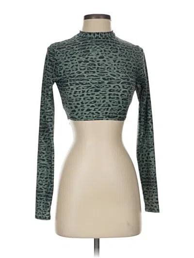 Pre-owned Bcbgeneration Long Sleeve Turtleneck In Green