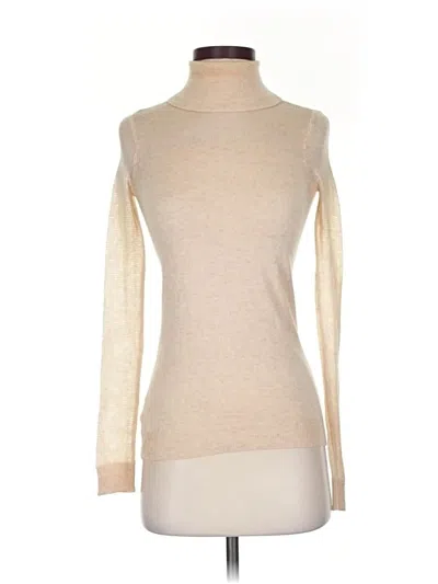 Pre-owned Bcbgeneration Long Sleeve Turtleneck In Tan