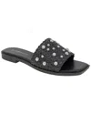 Bcbgeneration Lonnie Womens Faux Leather Woven Slide Sandals