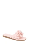 Bcbgeneration Women's Masha Flower Slip-on Flat Sandals In Chintz Rose