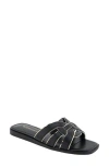 Bcbgeneration Meltem Slide Sandal In Black/platino