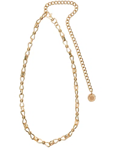 Bcbgeneration Metal Knot Links Chain Belt In Gold
