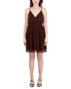 Bcbgeneration Metallic Pleated Mini Dress