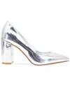 Bcbgeneration Women's Midana Metallic Point Toe Pumps In Silver