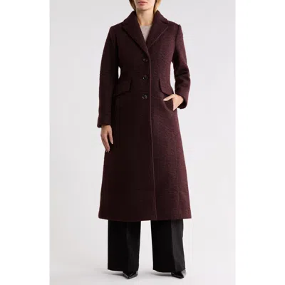 Bcbgeneration Miss Single Breasted Coat In Burgundy